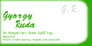 gyorgy ruda business card